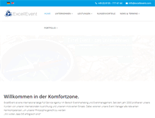 Tablet Screenshot of excellevent.com